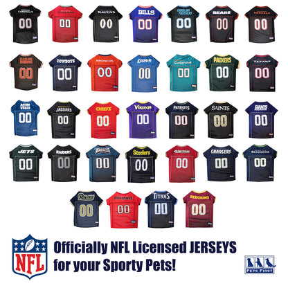 Pets First NFL Licensed Jersey for Dogs & Cats - Available in 32 Teams 7 Sizes